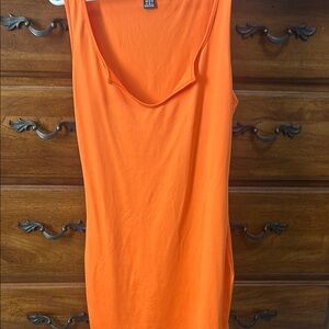 Orange Sleeveless Women's Top